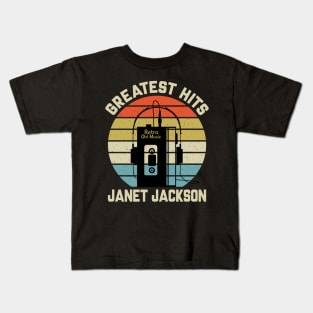 Greatest Hits Janet Retro Walkman Jackson Vintage Art Kids T-Shirt